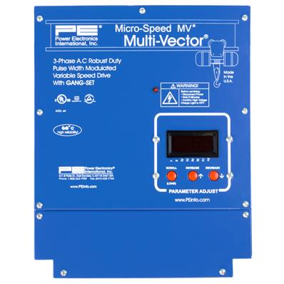 MMV7546(X): 48 - 100 Amp 75HP 480V Closed Loop Multi Vector VFD
