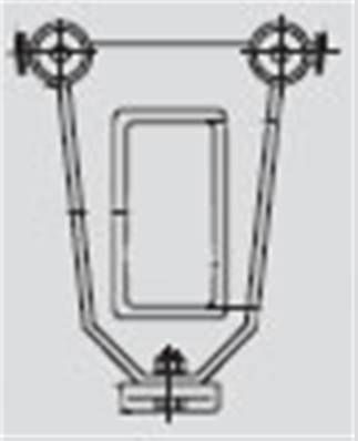 023297: Steel Towing Trolley For Round Cable Clip
