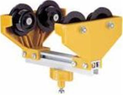 022124-200: 4 Wheel Plastic Trolley With Ball Joint 156mm Max Flange Width
