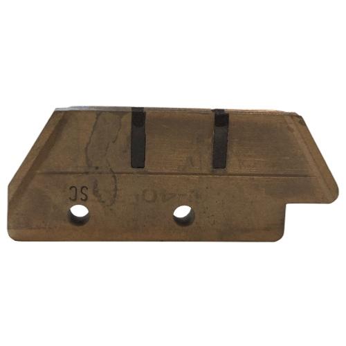 C-40-B3-SC: Series C & P Contact Shoe with Self Cleaning Inserts - 3" L x .25" W