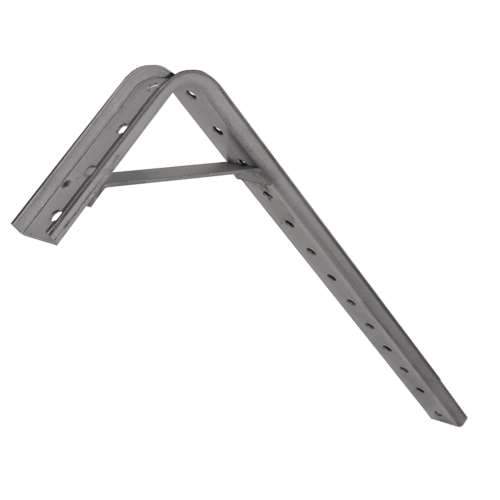 B-100-BR13B: Steel Angle Bracket with Gusset Support - 7.5" x 20.25"