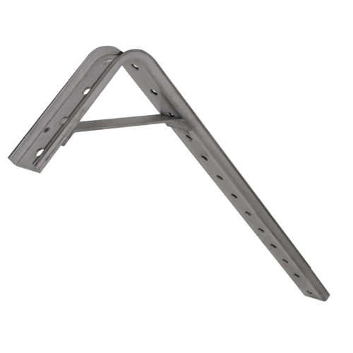 B-100-BR13B: Steel Angle Bracket with Gusset Support - 7.5" x 20.25" from Web