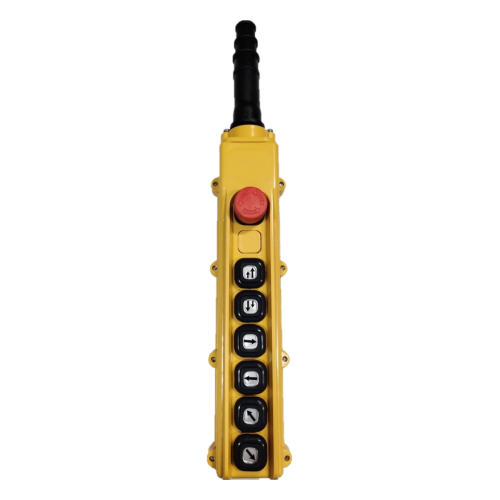 B-84-B1: 8 Button Pendant Station. E-Stop 4 x 1 Speed Elements and 2 x 2 Speed Elements