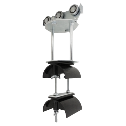 FC-TRT1-2: Tow Trolley Assembly Steel Wheels. Two Tier 3" dia. Nylon Saddles