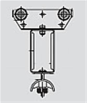 023277: Steel Towing Trolley With Plastic Support For Flat Cable