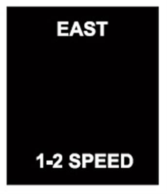 PRT A211IPI: East 2 Speed No Legend