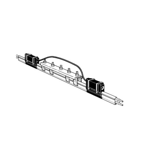 FE-908-2H10XT: 110 Amp Figure Eight Rolled Galvanized Steel 10 ft Expansion Gap (High Temperature)