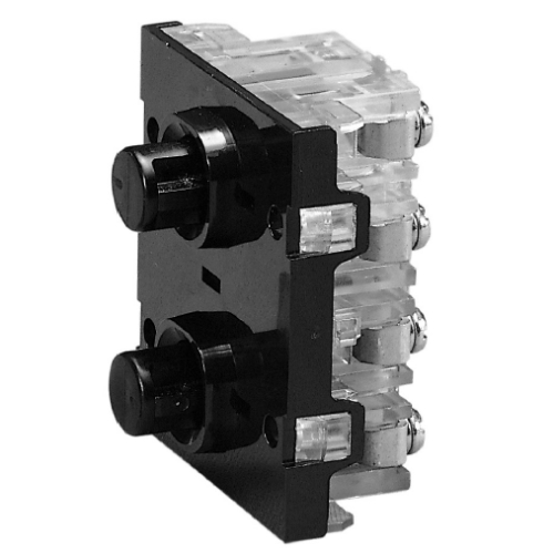 34323: Switch momentary 6-no 2-nc w/ interlock (3 speed)