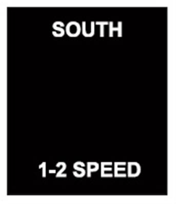 PRTA210lPI: South 2 Speed No Legend