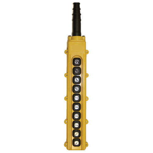 B-85-2: 10 Button Pendant Station. 6 x 1 Speed Contact Elements And 4 x 2 Speed Contact Elements