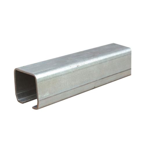 FC-CH1A-4R: Rolled Galvanized Steel Track 90 Degrees 6.3 Feet OAL
