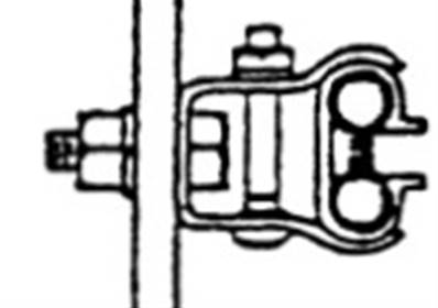 SFE-908-2FFE: Epoxy Coated Steel Hanger Clamp with Hardware