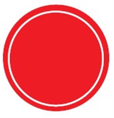 PRTA002XPI: Stop - Red - Disc