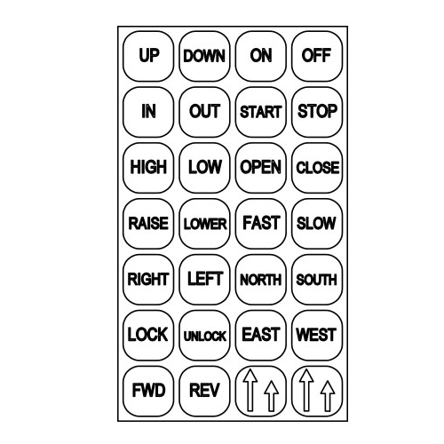 B-L: Legend Sheet For B-80 Pendants