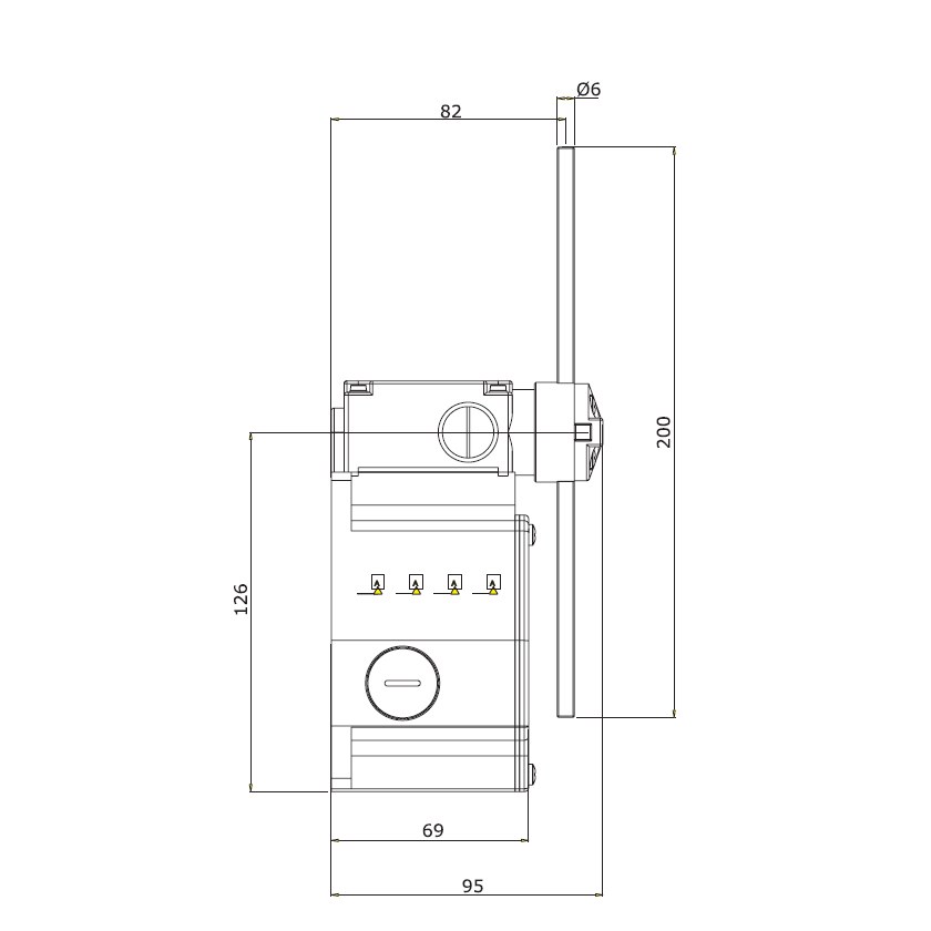 PF26755100: Cross Limit Switch For Slow Down and Stop In 2 Directions