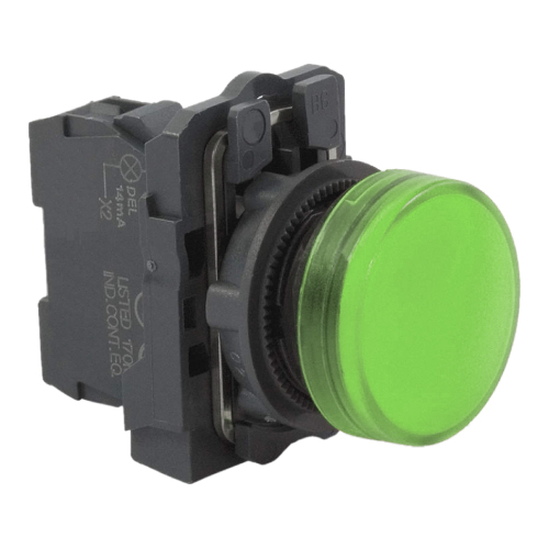 LS-MS-LED-G: Normally Open Momentary Green Pushbutton