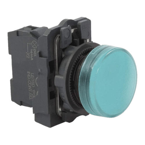 LS-MS-LED-B: Normally Open Momentary Blue Pushbutton