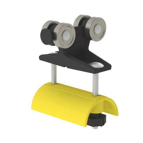 23941: 3" Plastic Trolley Assembly 2" dia.Saddle