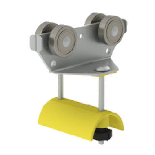 023953: Plastic Trolley With Plastic Rollers 5" Long