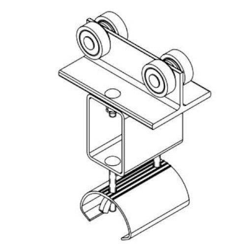 22169: 8" Tow Trolley w/ 4" Diameter Saddle