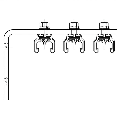 27845: Splice Coupler STD/Duty Square Bar S/S PR