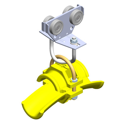 35497: Plated Steel Intermediate Trolley For 36mm Round Cable