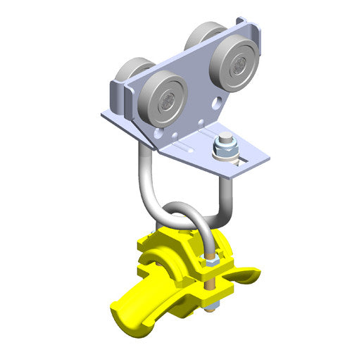 35743: Plated Steel Intermediate Trolley For 16mm Round Cable