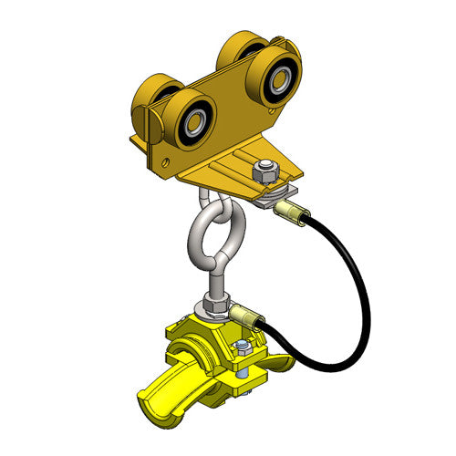 50589C: Spark Resistant Brass Intermediate Trolley For 36mm Round Cable