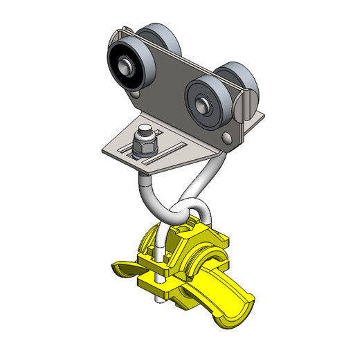 51216B: Stainless Steel Intermediate Trolley For 25mm Round Cable