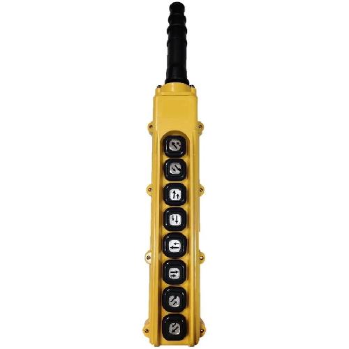 B-84-4: 8 Button Pendant Station. 8 x 2 Speed Contact Elements