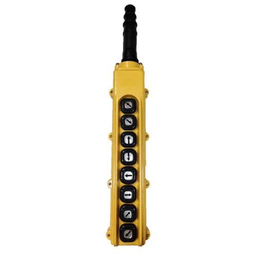 B-84: 8 Button Pendant Station. 8 x 1 Speed Contact Elements