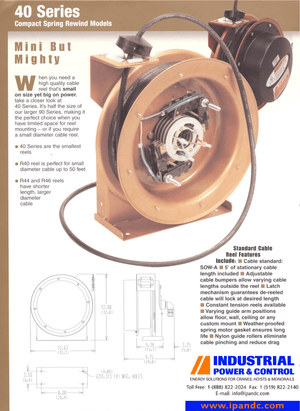 Cable Reel Systems General Catalog