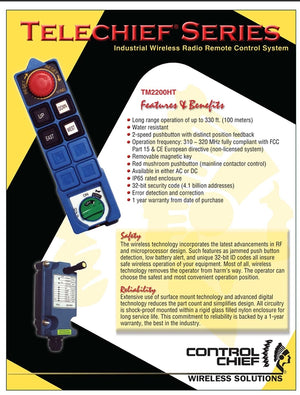 Control Chief TeleChief HT Series Datasheet