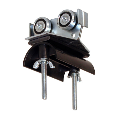 FC-TR2-SS: 3" SS Trolley Assembly SS Wheels 2" dia. Nylon Saddle