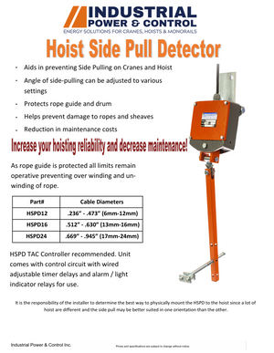 ISI Hoist Side Pull Detector