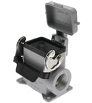 KM06B2C: PG16 Left Side Entry Surface Mount Base For KM06 Insert With One Lever And Protecive Cover