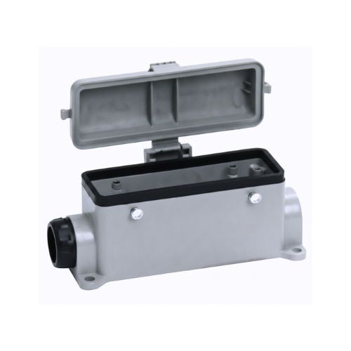 KM24B6C: PG21 Left Side Entry Surface Mount Base For KM24 Insert With 4 Pegs And Protecive Cover