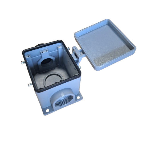 KM32B6C: PG29 Left Side Entry Surface Mount Base For KM32 Insert With 4 Pegs And Protecive Cover