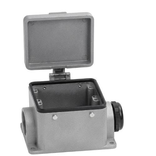 KM32B8C: PG29 Right Side Entry Surface Mount Base For KM32 Insert With 4 Pegs And Protective Cover