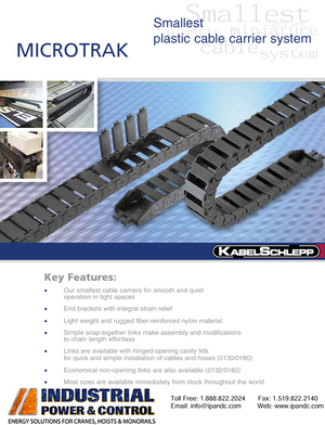 KabelSchlepp Microtrak Cable Carrier