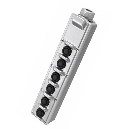 PSW-3: Six Button Enclosure with Accessory Area