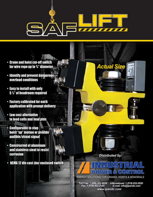 SAF-LIFT Wire Rope Load Limiter