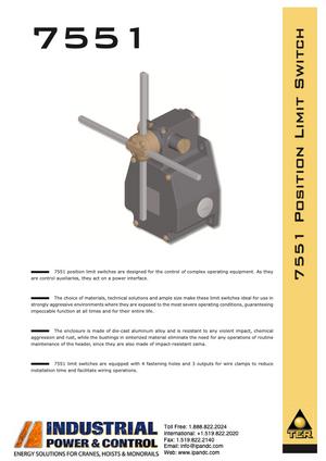 TER 7551 Position Limit Switch