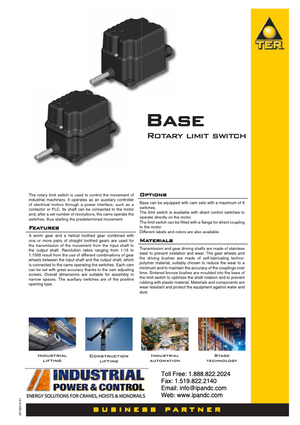 TER Base Rotary Limit Switch