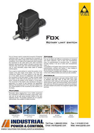TER Fox Rotary Limit Switch