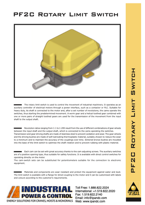 TER PF2C Rotary Limit Switch
