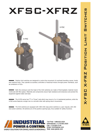 TER XFSC-XFRZ Position Limit Switch